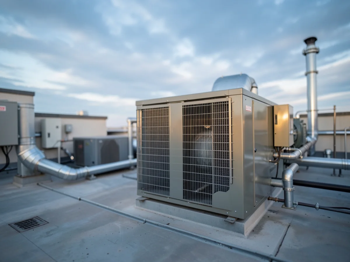 Pompe à chaleur air/eau neuve installée à côté d'une ancienne chaudière au fioul en cours de démontage